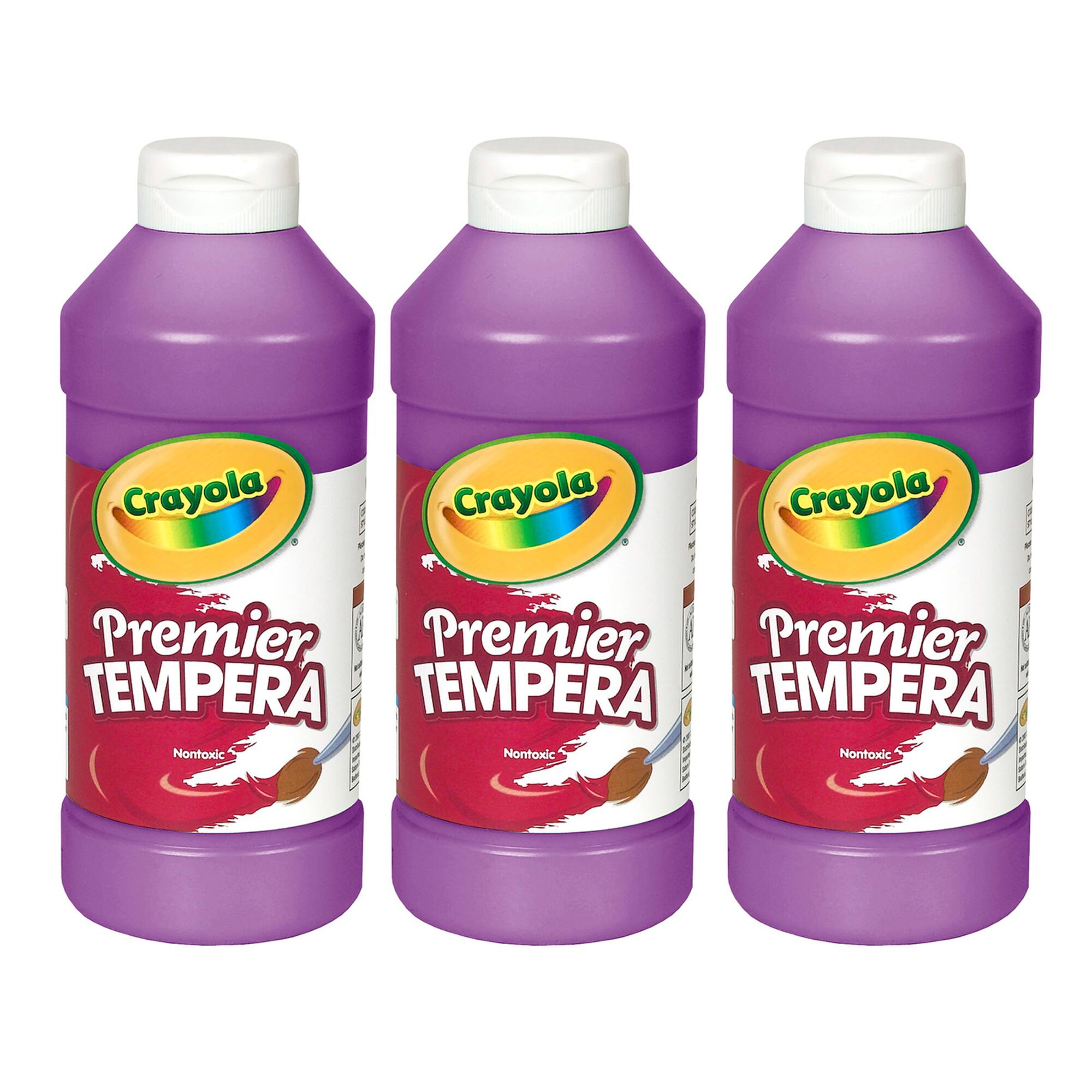 Crayola® 16oz. Violet Premier Tempera Paints, 3ct.